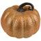 7.5" Gold & Orange Textured Pumpkin Fall Decoration